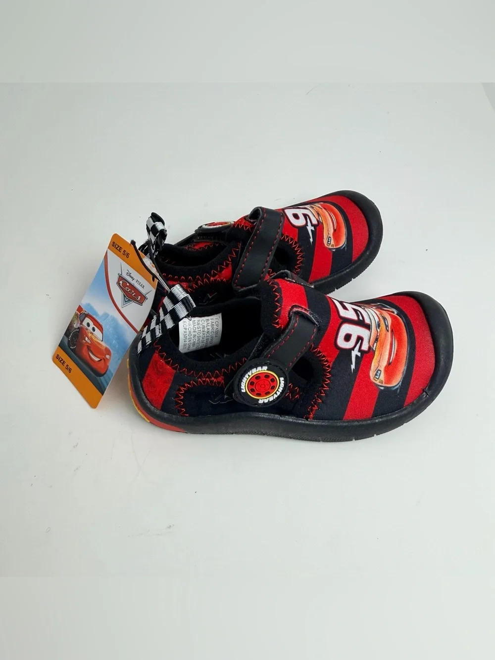 Disney Red and Black Lightning McQueen Kids Water Shoes